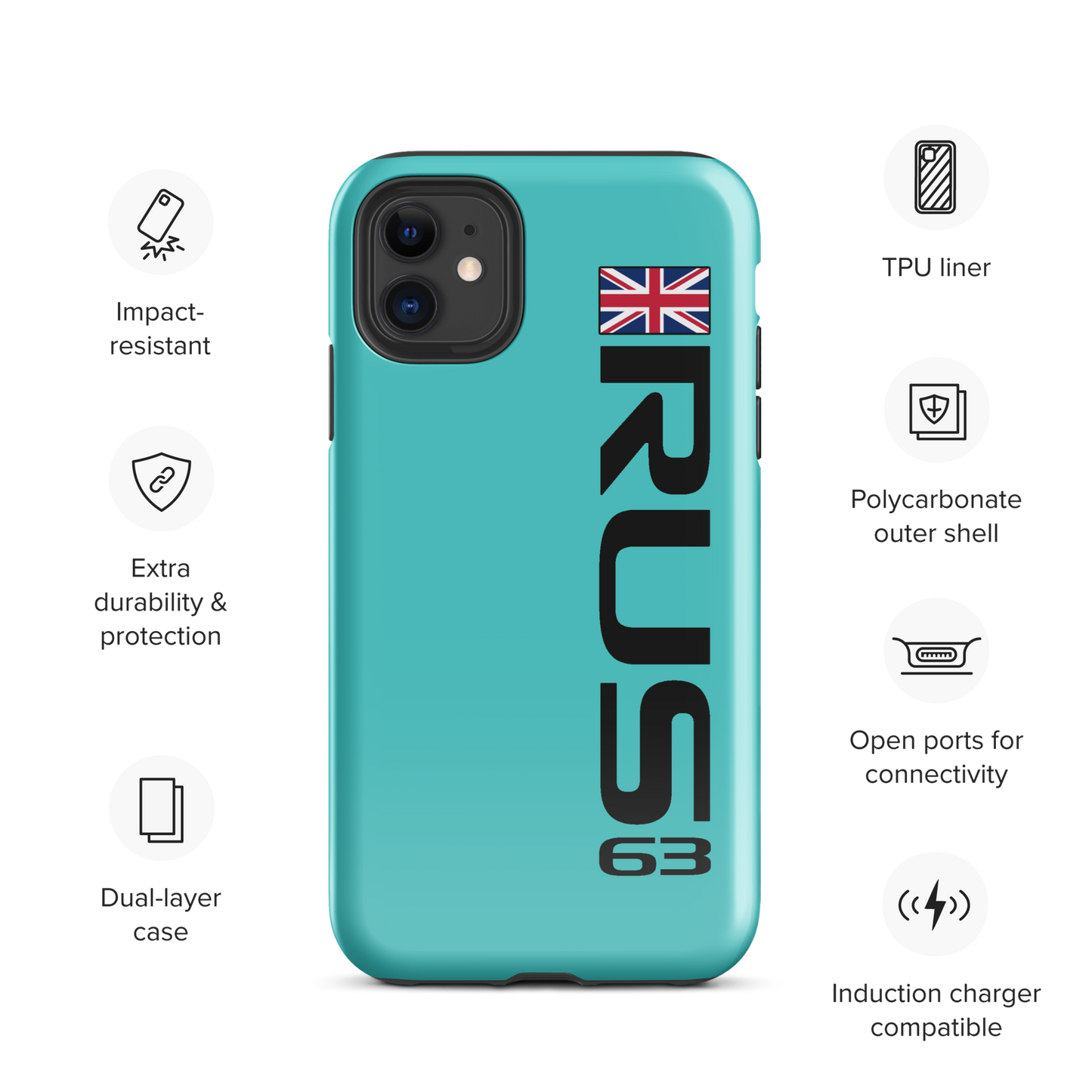 George Russell #63 Case for iPhone® - Formula Fans