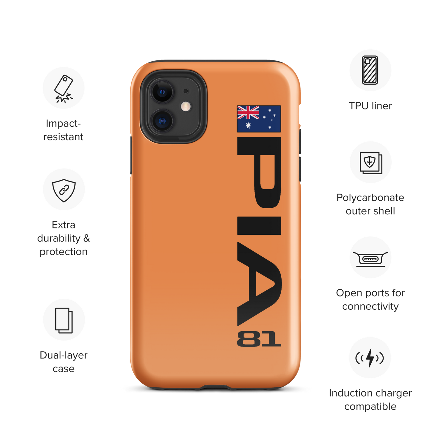 Oscar Piastri #81 Case for iPhone® - Formula Fans