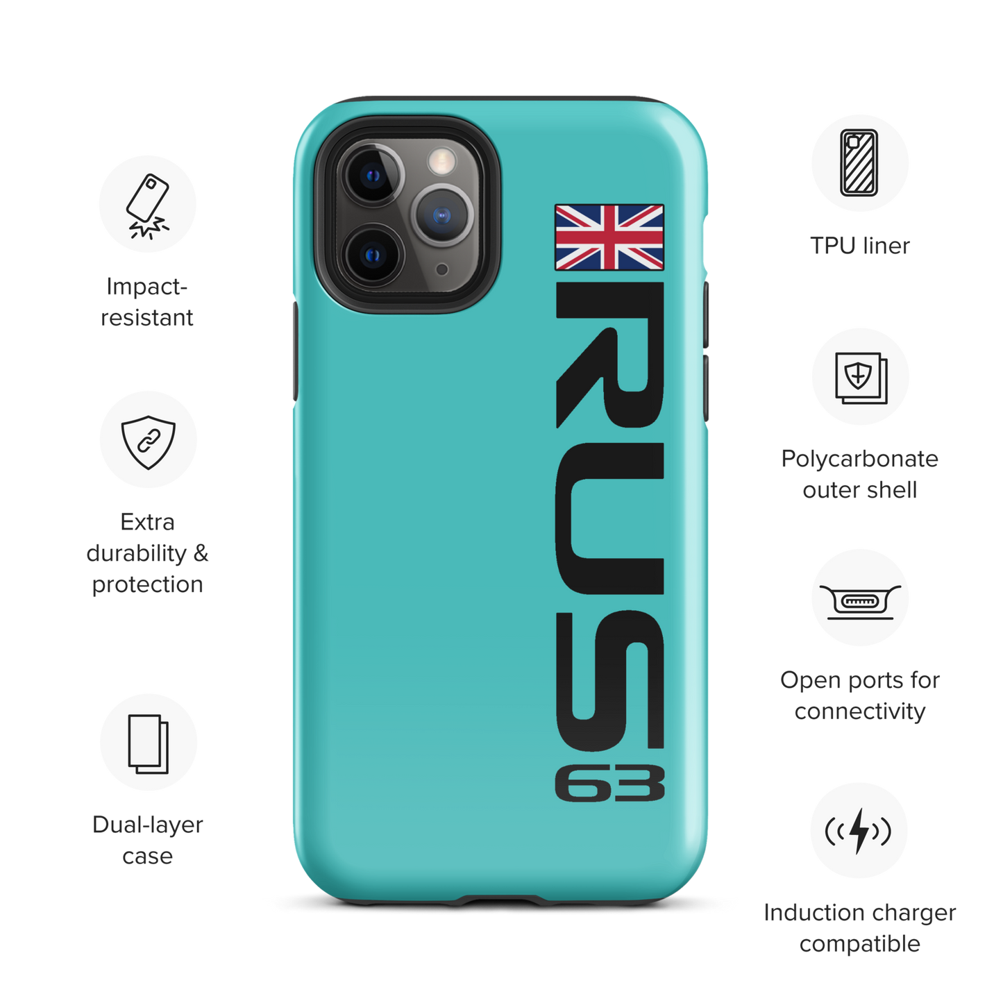 George Russell #63 Case for iPhone® - Formula Fans