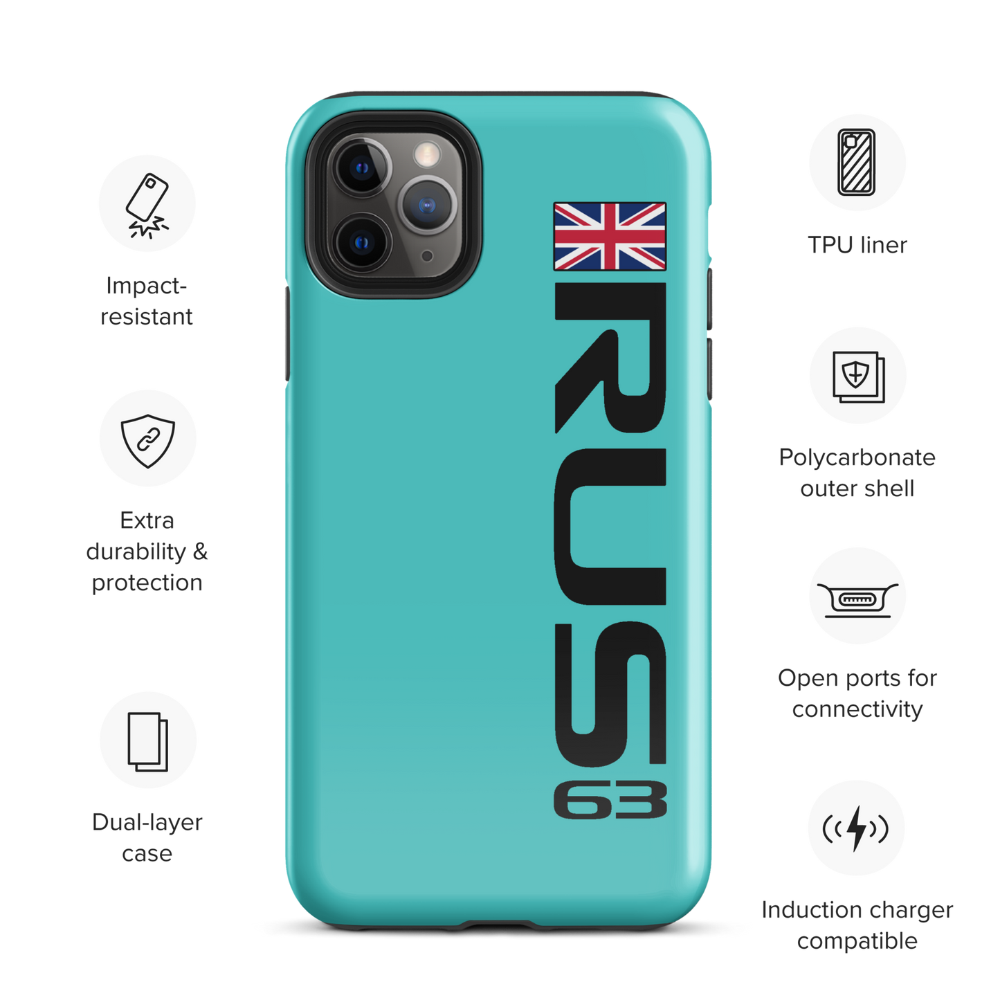 George Russell #63 Case for iPhone® - Formula Fans