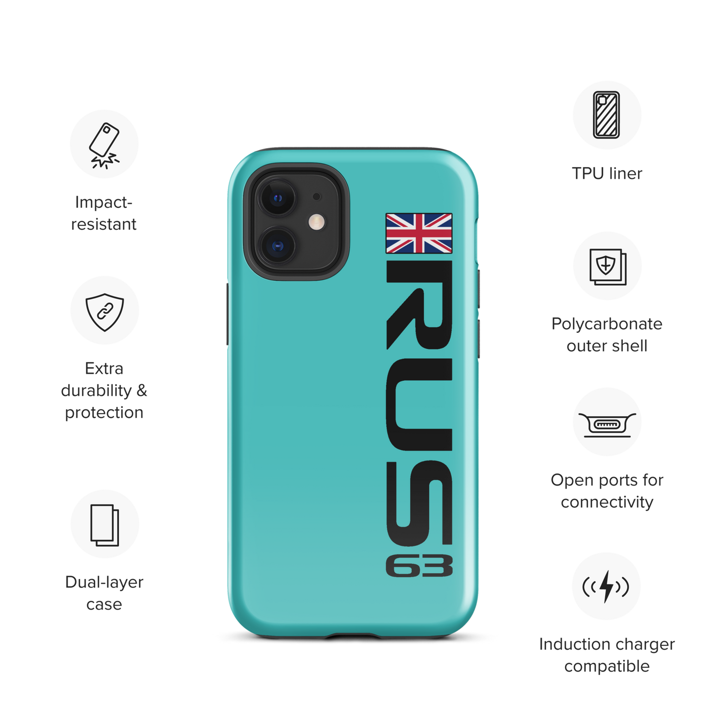 George Russell #63 Case for iPhone® - Formula Fans