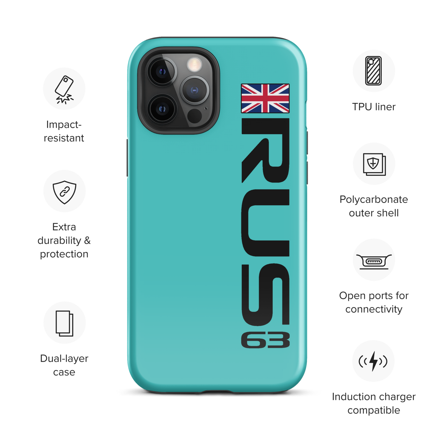 George Russell #63 Case for iPhone® - Formula Fans