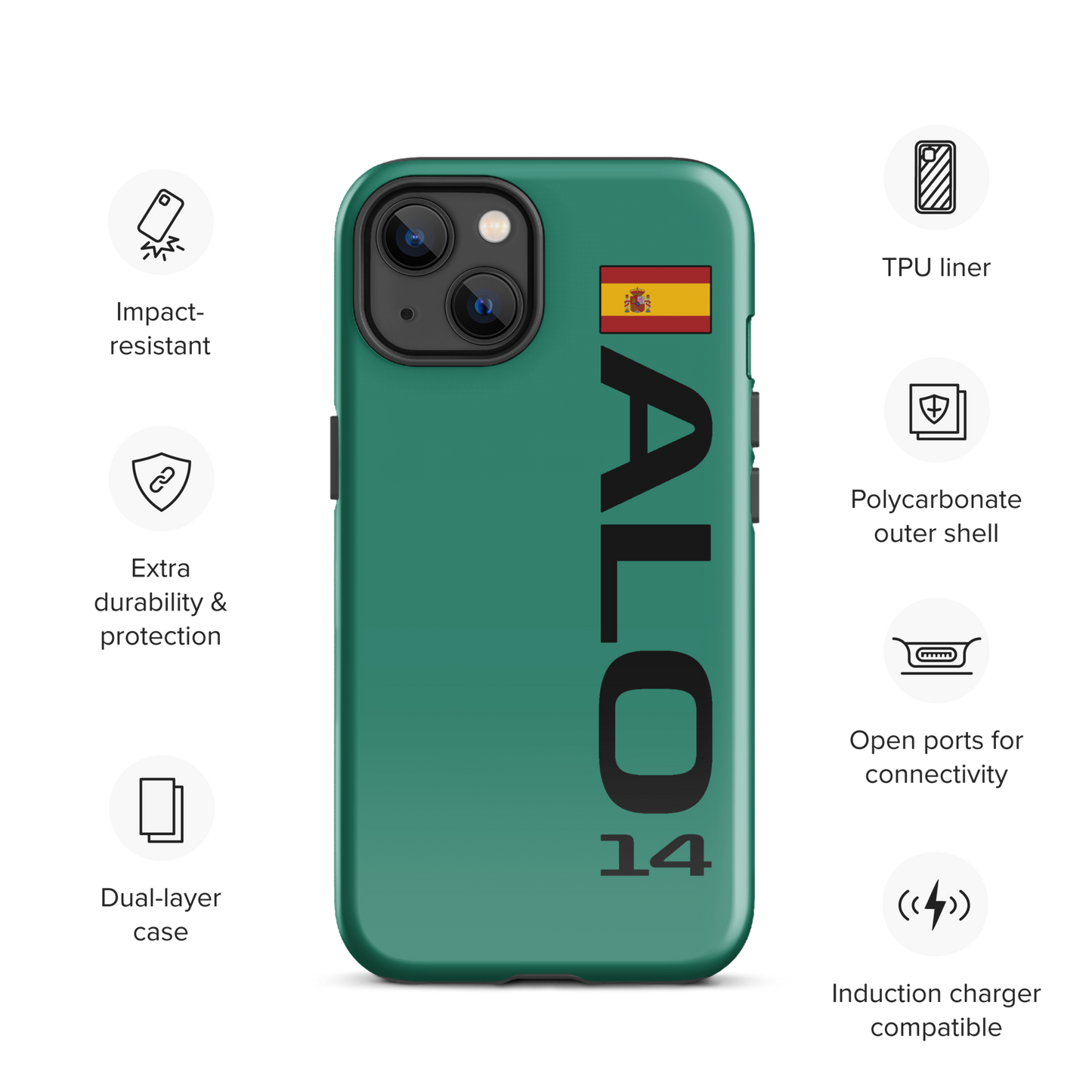 Fernando Alonso #14 Case for iPhone® - Formula Fans