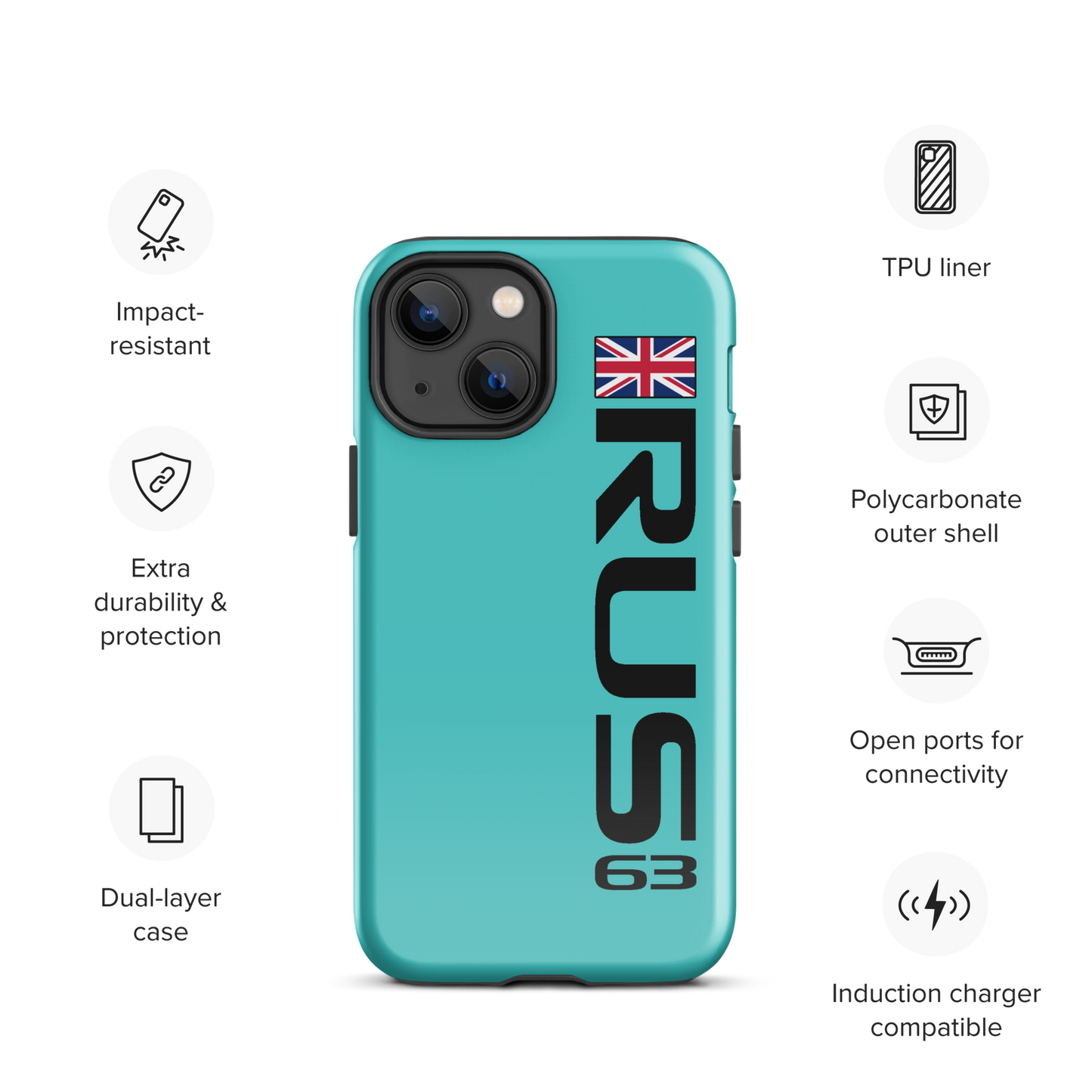 George Russell #63 Case for iPhone® - Formula Fans