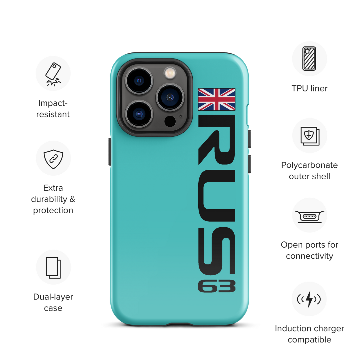 George Russell #63 Case for iPhone® - Formula Fans