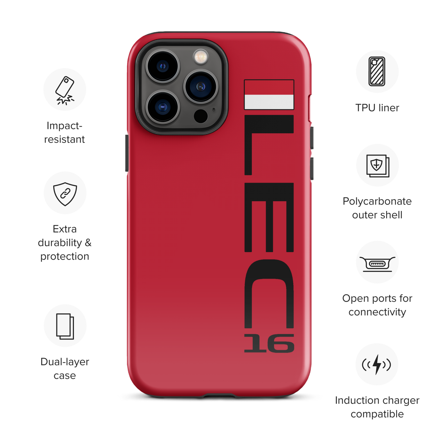 Charles Leclerc #16 Case for iPhone® - Formula Fans