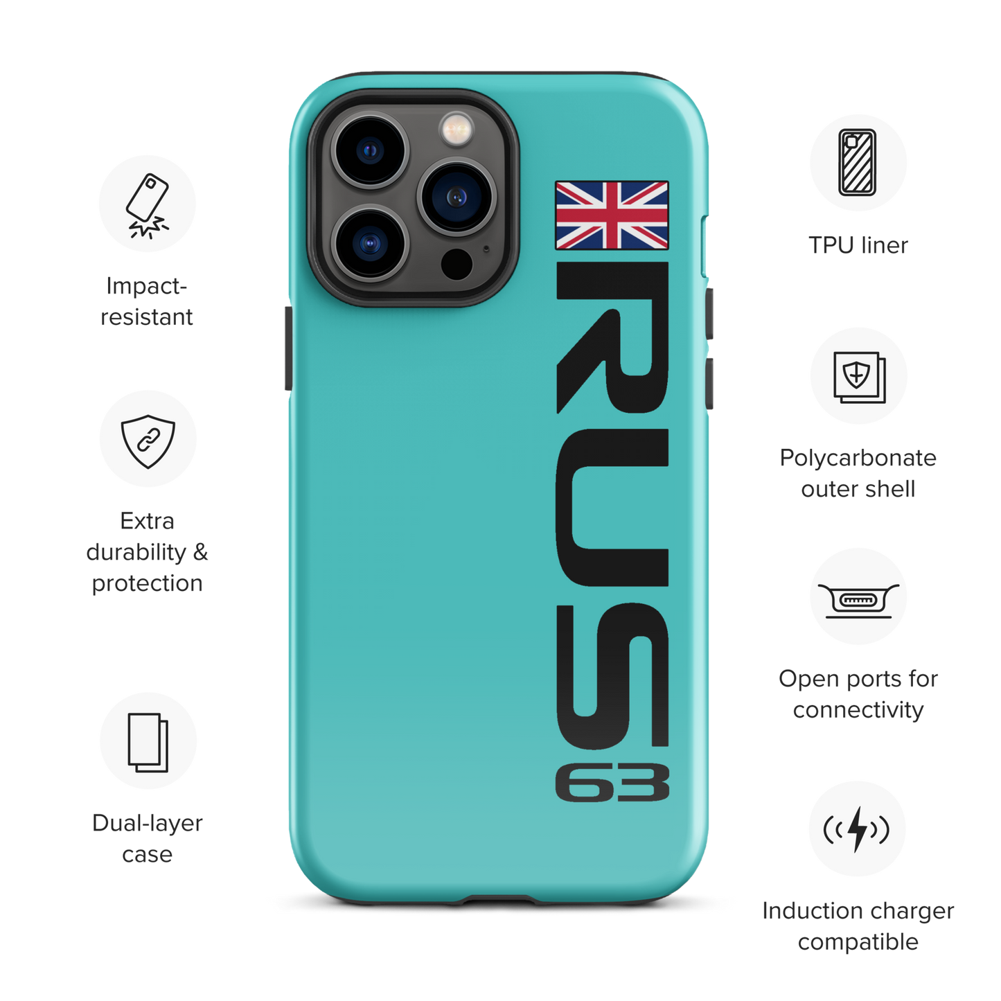 George Russell #63 Case for iPhone® - Formula Fans