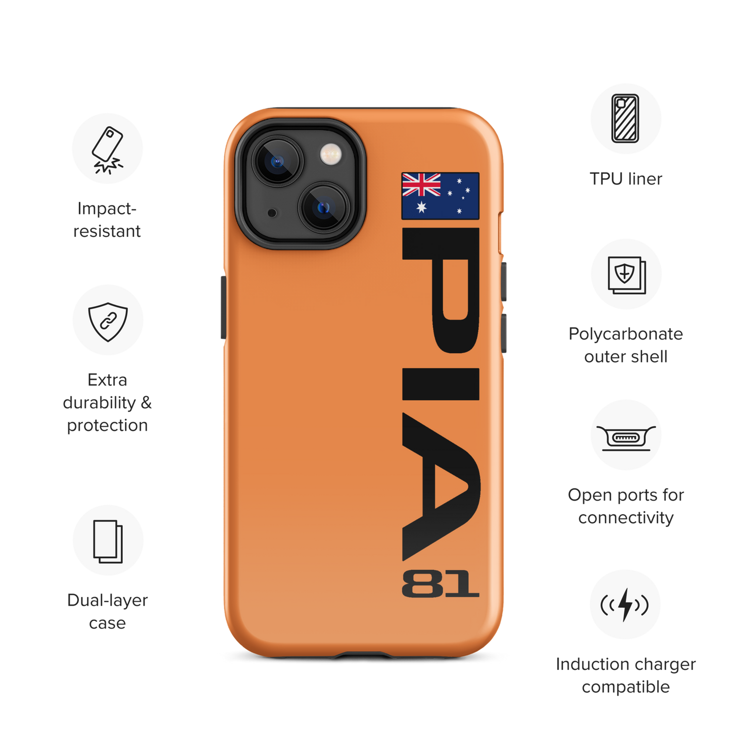 Oscar Piastri #81 Case for iPhone® - Formula Fans
