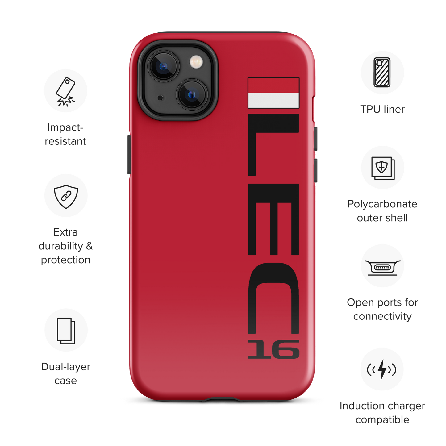 Charles Leclerc #16 Case for iPhone® - Formula Fans