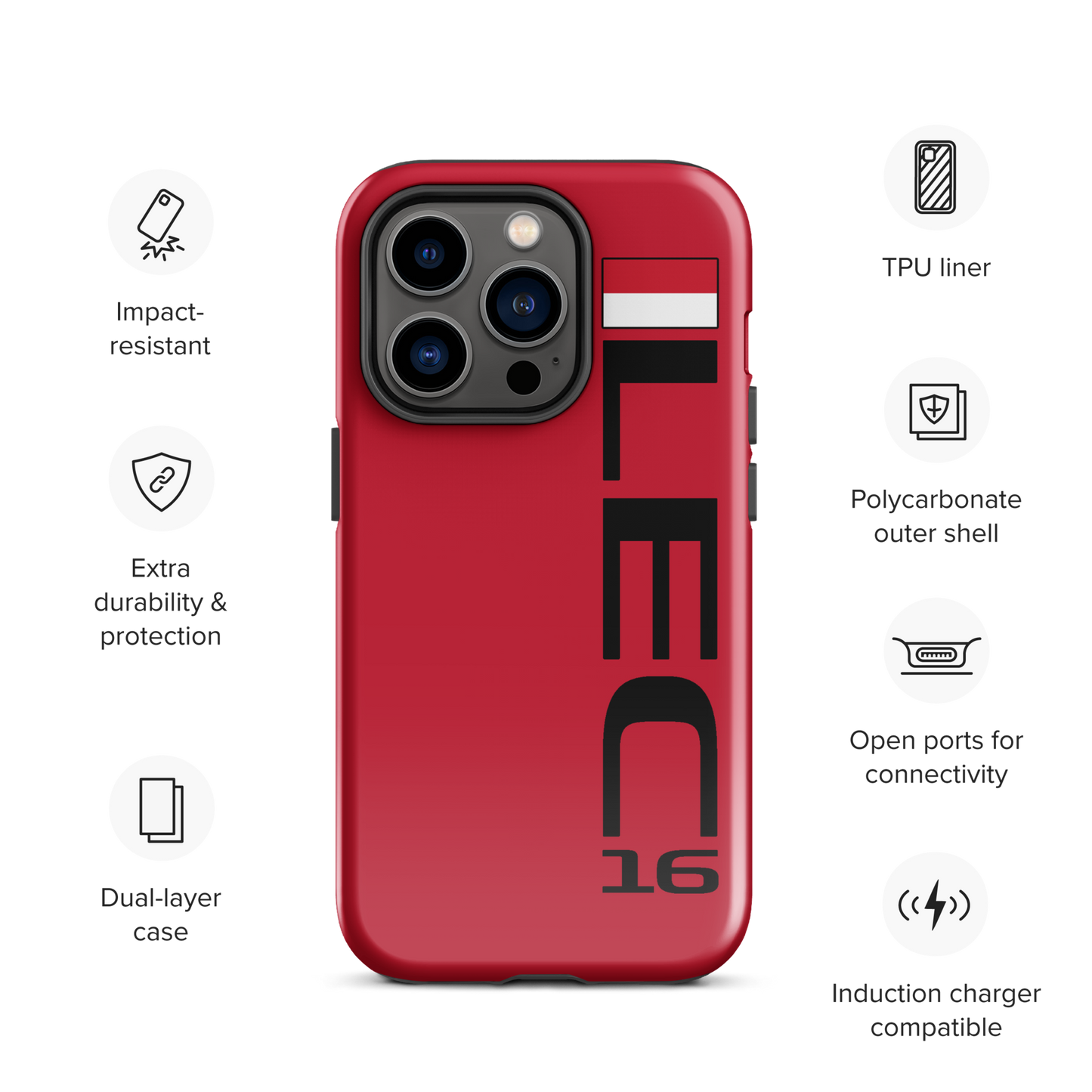 Charles Leclerc #16 Case for iPhone® - Formula Fans