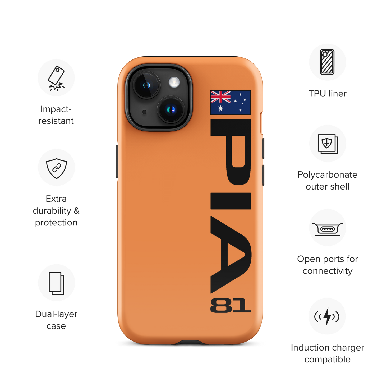 Oscar Piastri #81 Case for iPhone® - Formula Fans
