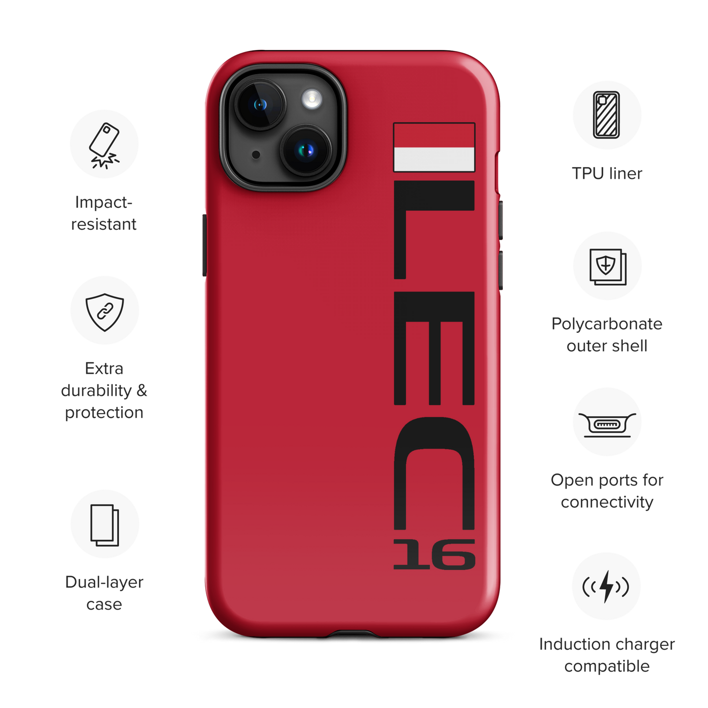 Charles Leclerc #16 Case for iPhone® - Formula Fans