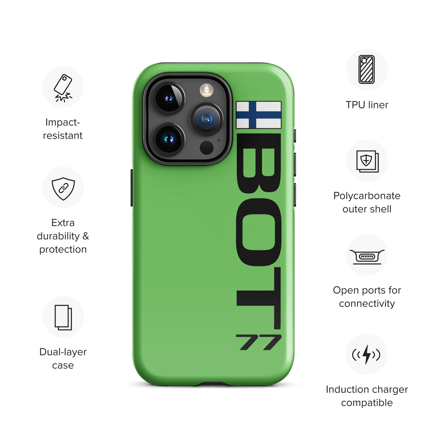 Valterri Bottas #77 Case for iPhone® - Formula Fans