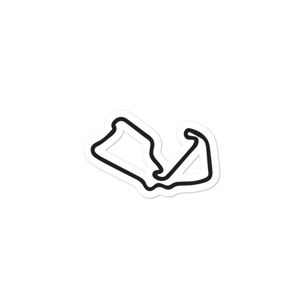 Silverstone Track Sticker - 3x3