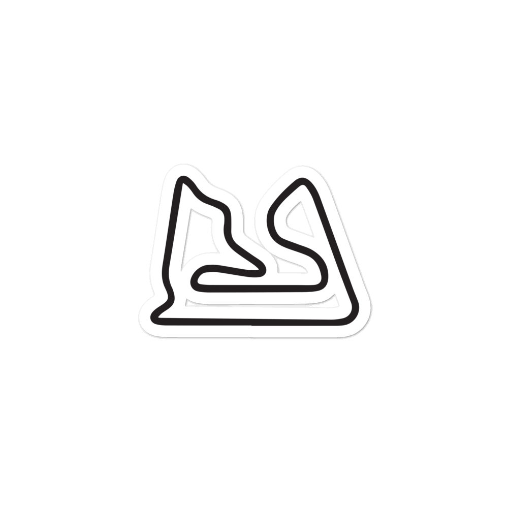 Bahrain Track Sticker 3x3