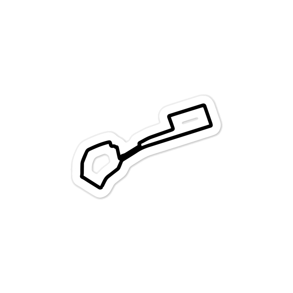 Baku City Track Sticker 3x3