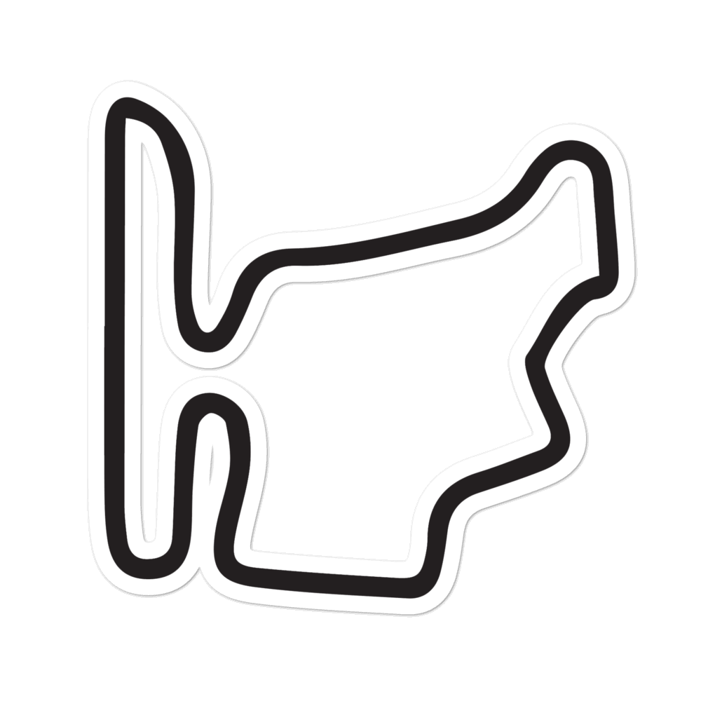 Hungaroring Track Sticker - Formula Fans