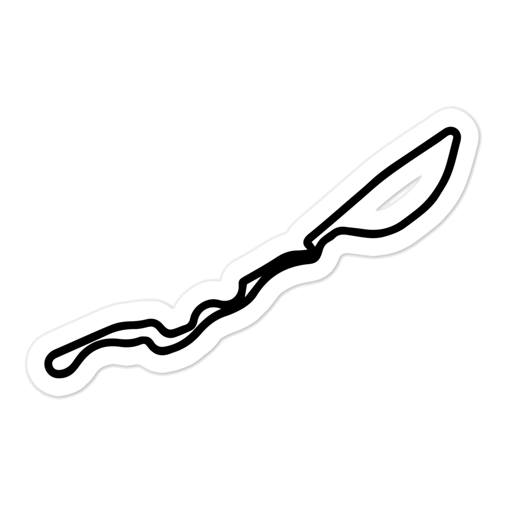 Jeddah Street Circuit Track Sticker 5.5x5.5